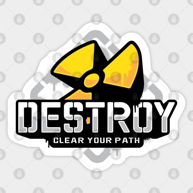 DESTROY Sticker by Rockartworks